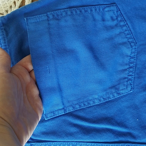 NWOT Zara High Waist Bright Blue Skorts - Picture 9 of 13
